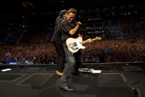 Live Baby Live: Bruce and Little Steven tear it up in Rome. Photo by Jo Lopez.